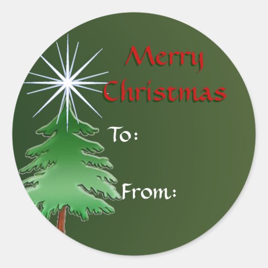 Kerstcadeau Stickers (Voorkant)