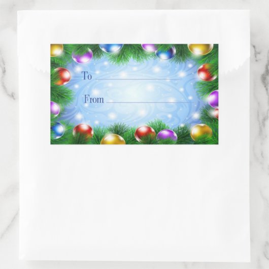 Kerstcadeau Stickers (Tas)