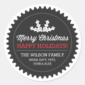 Kerstcadeau Stickers / labels