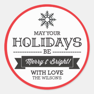 Kerstcadeau Stickers / labels