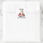 Kerstcadeau Stickers – ‘Open mij! Rechtstreeks van (Tas)