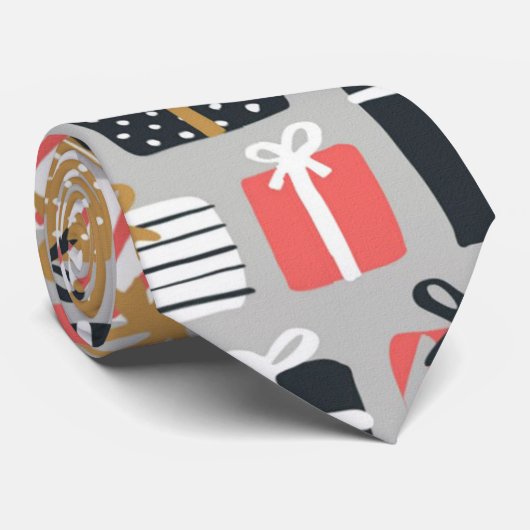 kerstcadeau stropdas (Opgerold)