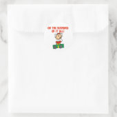 Kerstcadeau Suspense Tshirts en Cadeaus Ronde Sticker (Tas)