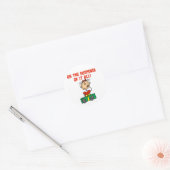 Kerstcadeau Suspense Tshirts en Cadeaus Ronde Sticker (Envelop)