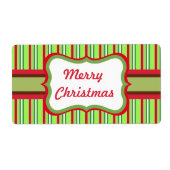Kerstcadeau Tag Labels (Voorkant)
