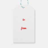 Kerstcadeau Tag Labels Prijslabels Cadeaulabel (Achterkant)