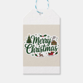 Kerstcadeau Tags - Feestelijke Wraping Labels Cadeaulabel