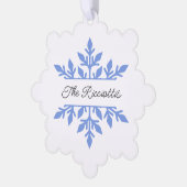 Kerstcadeau Tags, sneeuwvlok Label, Kaart (Links)