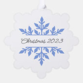 Kerstcadeau Tags, sneeuwvlok Label, Kaart (Achterkant)