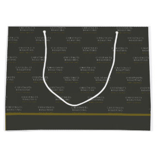 Kerstcadeau Tas - Kastanjes Roosteren Groot Cadeauzakje