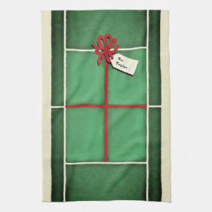 Kerstcadeau tennis theedoek