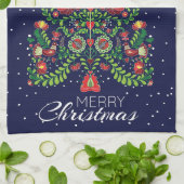kerstcadeau theedoek (Gevouwen)
