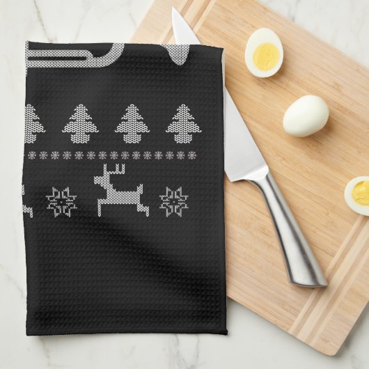 kerstcadeau theedoek (Quarter Fold)