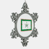 Kerstcadeau Tin Sneeuwvlok Ornament (Links)