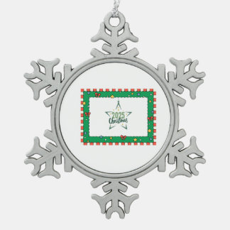 Kerstcadeau Tin Sneeuwvlok Ornament