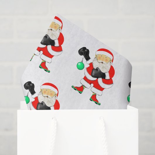 Kerstcadeau Tissuepapier in Boksthema (Cadeauzakje)