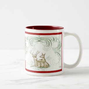 kerstcadeau tweekleurige koffiemok