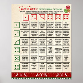 Kerstcadeau Uitwisselen Dobbelspel Lelijke Trui Poster