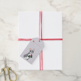 Kerstcadeau vakantie Franse Bulldog Cadeau Cadeaulabel