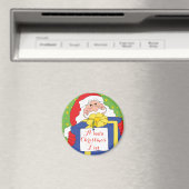 kerstcadeau van de kerstman Magnet Santa (Insitu (Vaatwasser))