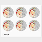 Kerstcadeau van de Kerstman naar kind Ronde Sticker (Vel)