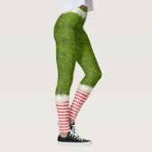 kerstcadeau van Elf Costume Green Holiday Fun Leggings (Rechts)
