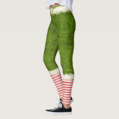 kerstcadeau van Elf Costume Green Holiday Fun Leggings (Links)