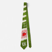 kerstcadeau van Elf Costume Green Holiday Fun Stropdas (Voorkant)
