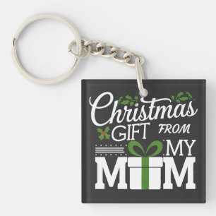 Kerstcadeau van mijn moeder Digital Art Design Sleutelhanger