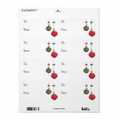 Kerstcadeau van/naar Labels (Full Sheet)