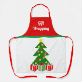 Kerstcadeau Verpakken Vakantieprint Schort (Voorkant)