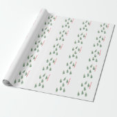 kerstcadeau verpakkings papier (Uitgerold)