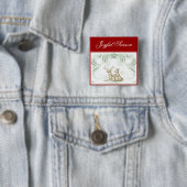 kerstcadeau vierkante button 5,1 cm (In situ)
