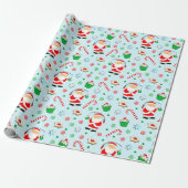Kerstcadeau vissen cadeaupapier (Uitgerold)