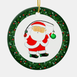 Kerstcadeau vissen keramisch ornament
