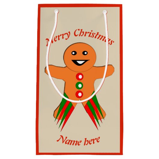 kerstcadeau voor aangepast cadeautje klein cadeauzakje (Voorkant)