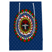 Kerstcadeau voor afspeelse kerstcadeaus medium cadeauzakje (Achterkant)