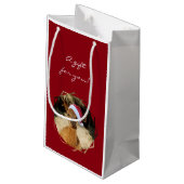 kerstcadeau voor Alpaca Gift Klein Cadeauzakje (Achterkant Gekanteld)