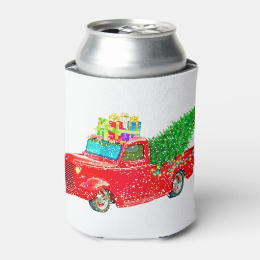 kerstcadeau voor auto's blikjeskoeler (Blikje Voorkant)