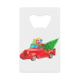 kerstcadeau voor auto's creditkaart flessenopener