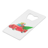 kerstcadeau voor auto's creditkaart flessenopener (Achterkant Gekanteld)