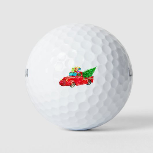 kerstcadeau voor auto's golfballen (Voorkant)