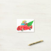 kerstcadeau voor auto's post-it® notes (Op bureau)