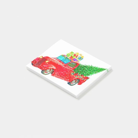 kerstcadeau voor auto's post-it® notes (Schuin)