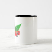 kerstcadeau voor auto's tweekleurige koffiemok (Center)