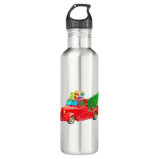 kerstcadeau voor auto's waterfles  (Voorkant)