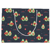 kerstcadeau voor Avocados Groot Cadeauzakje (Achterkant)