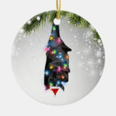 kerstcadeau voor baby's met hoge latten, volwassen keramisch ornament (Voorkant)