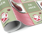 kerstcadeau voor Basketball Cadeaupapier (Rol Hoek)