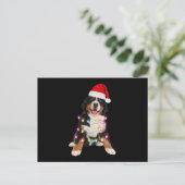 kerstcadeau voor bernese puppy ' s briefkaart (Staand voorkant)